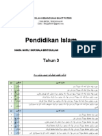 Rekod Transit PBD Pend Islam Tahun 3