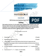 Mathocrat PYQ 1992-2022 Calculus