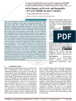 Globalisation and Its Impact On Poverty and Inequality Case Study of Lower Middle Income Countries