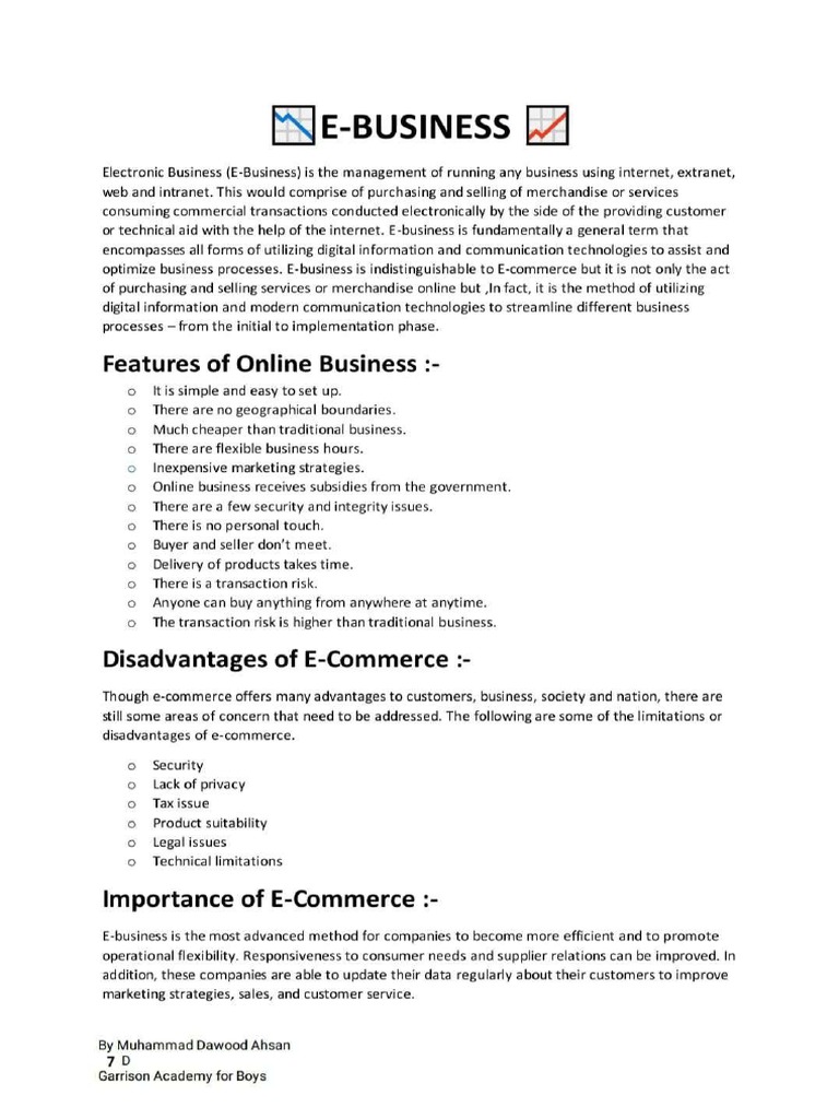 EBusiness Essay PDF