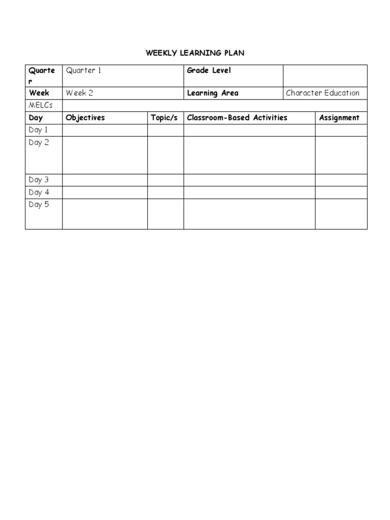 Lesson Plan Template | PDF