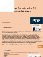 Case para Coordenador RH Desenvolvimento