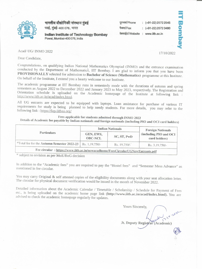 Iit Bombay Msc Mathematics