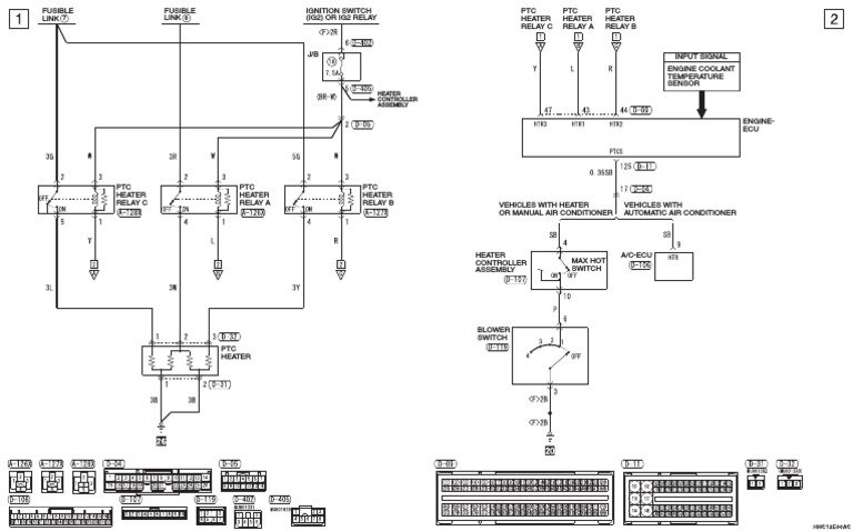 PTC Heater Relay Wiring Diagram | PDF | Technology & Engineering