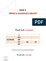 UNIT 1 - Word Family ECONOMY - Predavanje