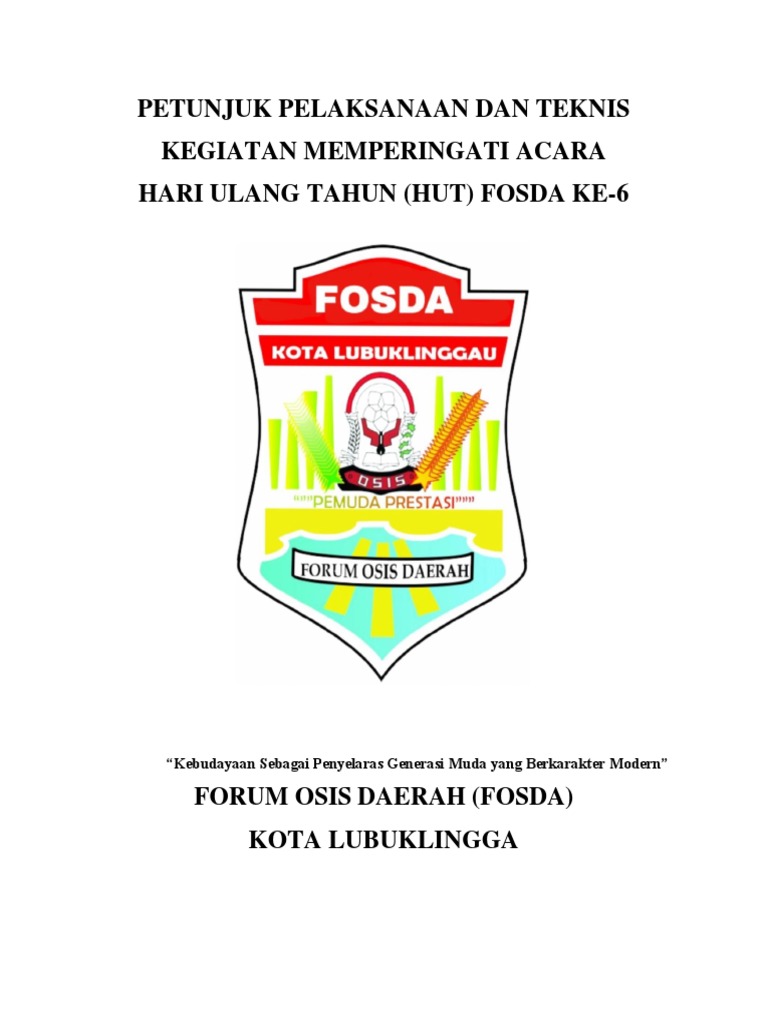 HUT FOSDA Ke-6 di Lubuklinggau | PDF | Perjalanan | Seni