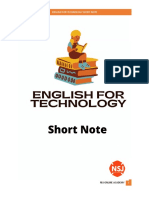 English For Technology Shortnote