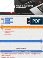 Basic Terms of Medical Billing Part 3 - Chapter Four