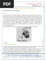 Basic Principles and Operation of Transformer-Constructional Aspects