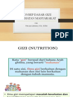 Konsep Dasar Gizi Kesehatan Masyarakat