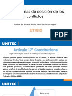 Formas de Solución de Conflictos, Litigio 22-3