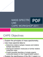 Mass Spec Cape Workshop 2011