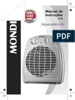 Aquecedor Eletrico Mondial Line A08 Branco 110 Volts