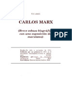 Lenin - Carlos Marx. Breve Esbozo Biográfico Con Una Exposición Del Marxismo