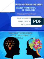 Sesión N°10 - Relación y Diferencias Entre Creatividad e Inteligencia - Proceso Creativo