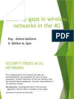 Security Gaps in Wireless Networks in The Fourth