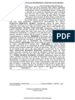 Acta Matrimonio Bajo Regiemnde Comunidad de Bienes