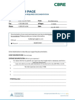 CBRE Employee Resilience Fund Fax Cover Page English