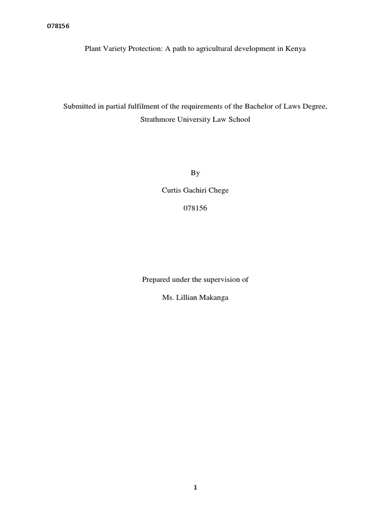 Plant Variety Protection PDF Intellectual Property Plant Breeding