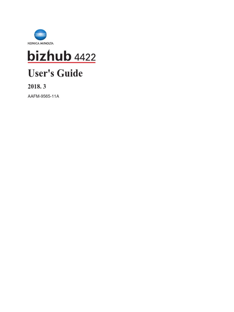 Bizhub 4422 | PDF | World Wide Web | Internet & Web