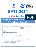 CS - GATE 2024 Schedule