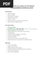 DBMS Syllabus