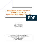 Hiperactividad IMPLICANCIAS EDUCATIVAS