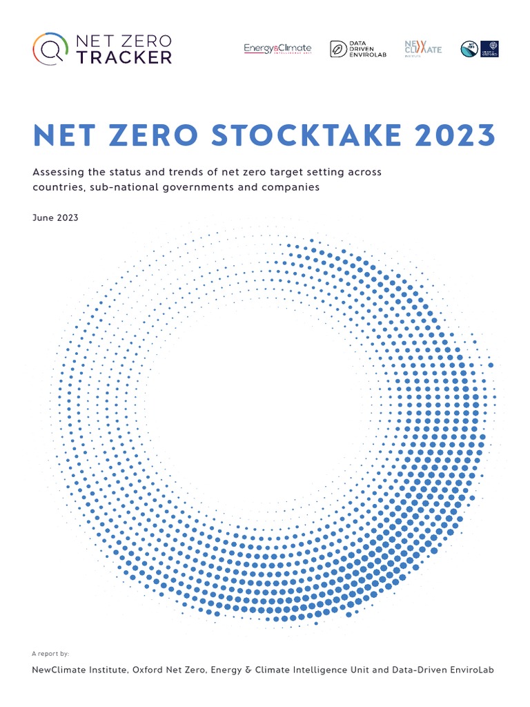 Net Zero Stocktake 2023 Report | PDF | Intergovernmental Panel On ...