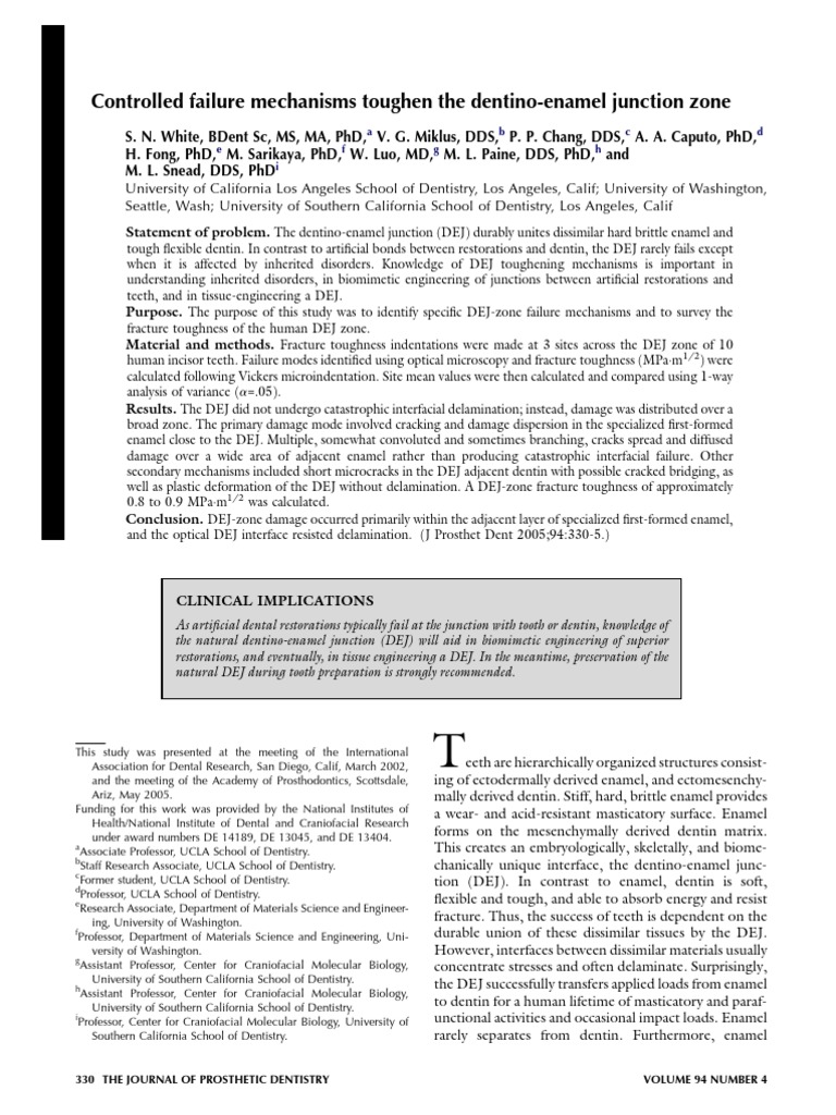 The Journal of Prosthetic Dentistry PDF
