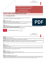 Examen Final de Currículo y Evaluación Educativa