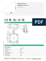 Inductive Sensor NCB40-FP-A2-P1-V1: Dimensions