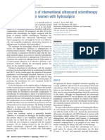 Pregnancy Outcomes of Interventional Ultrasound SC