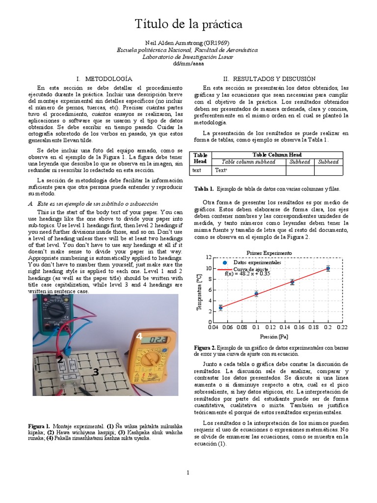 Formato Informe IEEE | PDF