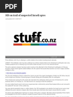 SIS on Trail of Suspected Israeli Spies _ Stuff.co.Nz