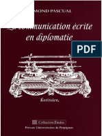 La Communication Écrite en Diplomatie