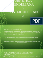 Genética Mendeliana y Postmendeliana