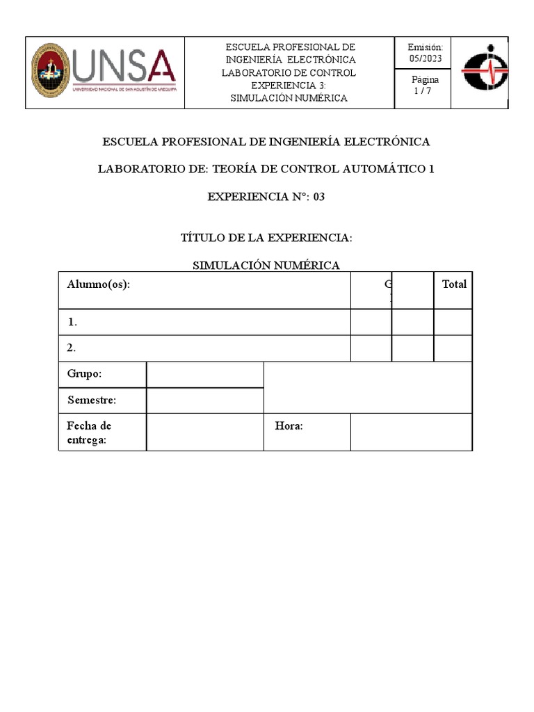 Laboratorio 3 Tca1 - Simulacion Numerica-2 | PDF