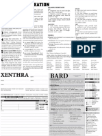 Blades of Xenthra Player Sheets