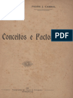 Conceitos e Factos - P. J. Cabral