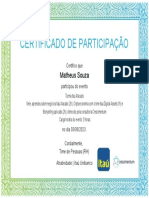 Certificado de Participação