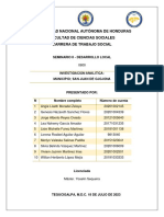 Investigacion Analitica - Municipio de San Juan Ojojona