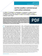 Fuel Availability Not Fire Weather Controls Boreal Wildfire Severity and Carbon Emissions