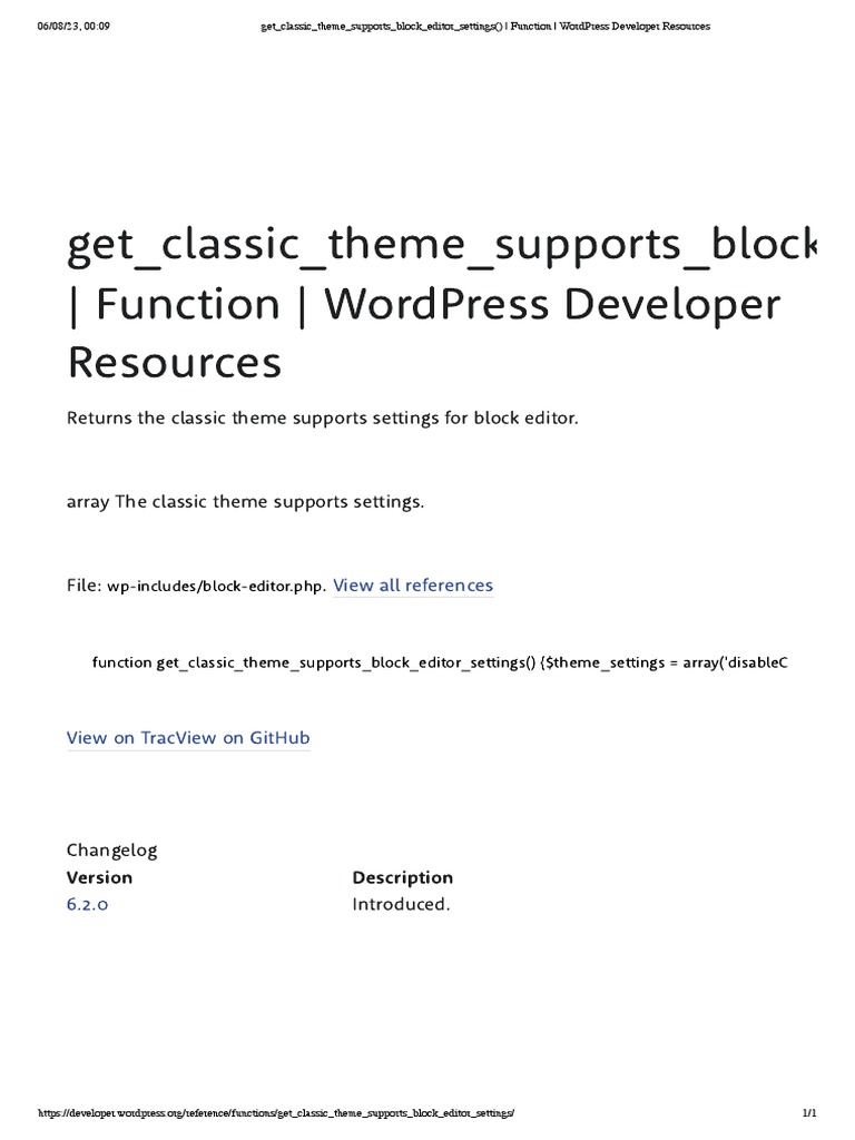 Wp Includesblock Supports