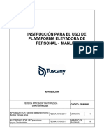 GMA-IN-049 Instructivo para El Uso de Plataforma Elevadora de Personal - Manlift V 1