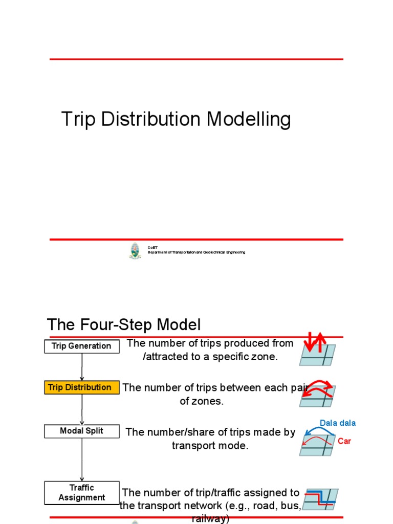 Trip Distribution Modeling Techniques | PDF | Applied Mathematics