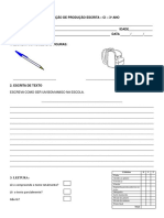 AVALIAÇÃO DIAGNOSTICA 3º ANO Fevereiro2018 - 220917 - 212958