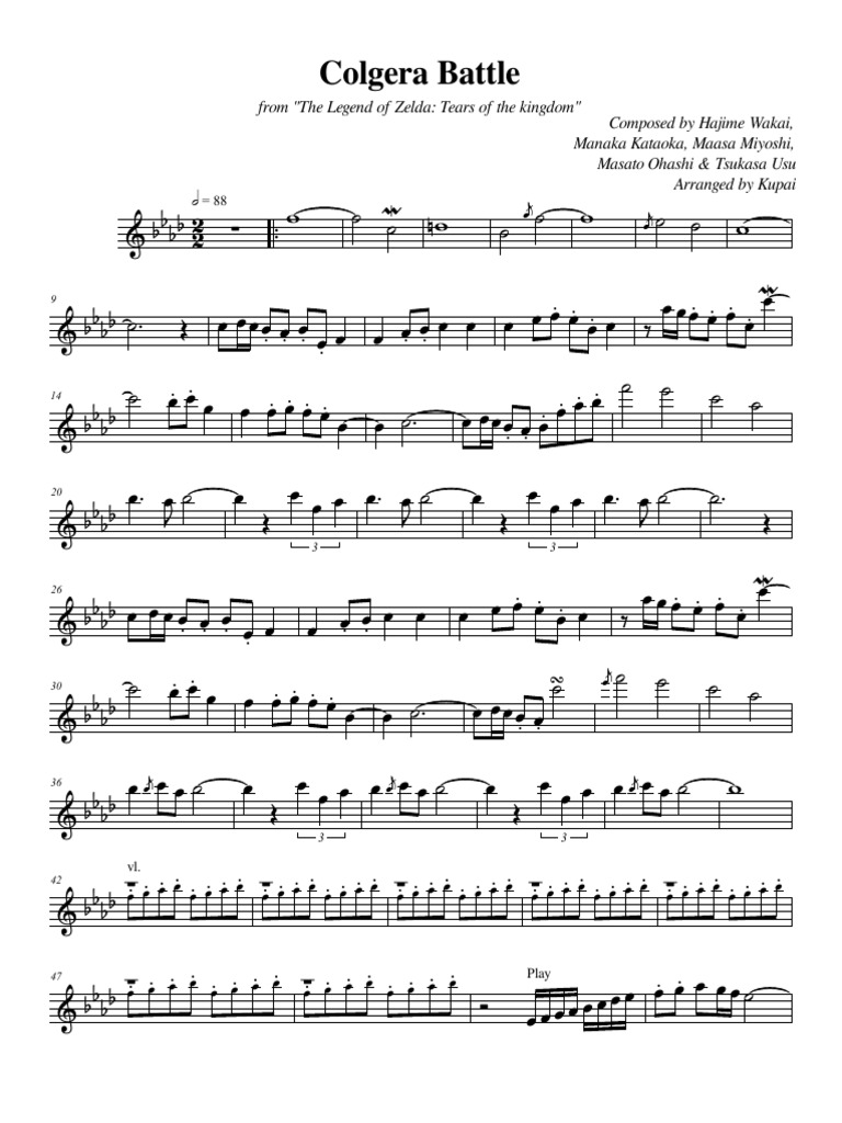 Alto Sax Colgera Battle Phase 3 The Legend of Zelda