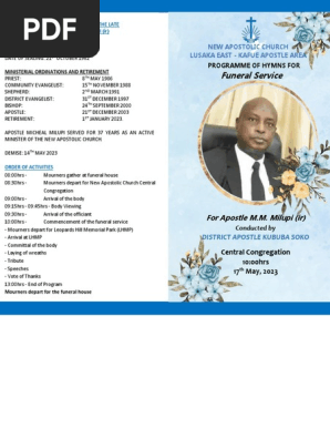Apostle Milupi Funeral Programme v8