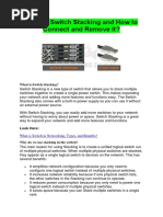 Cisco Stacking Configuration