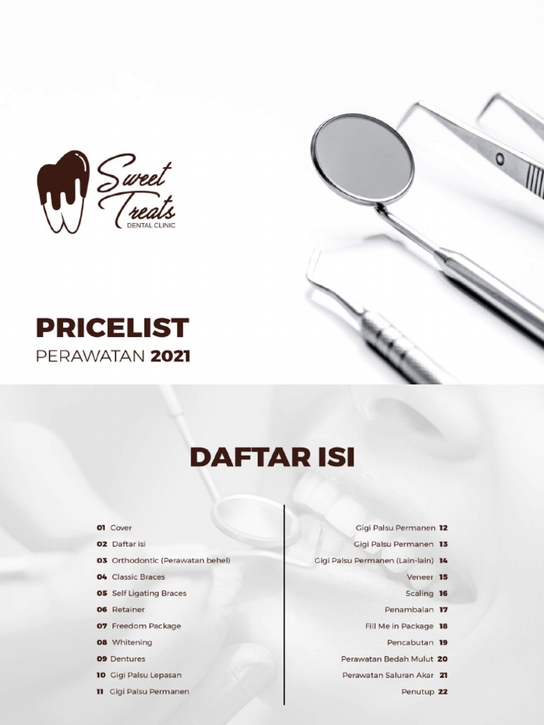 Pricelist dental PDF